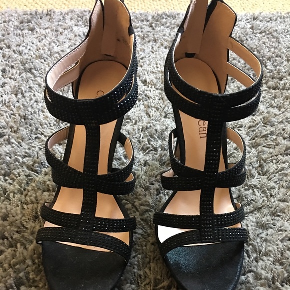 Cathy Jean Black Stiletto Heels size 10 - Picture 2 of 6